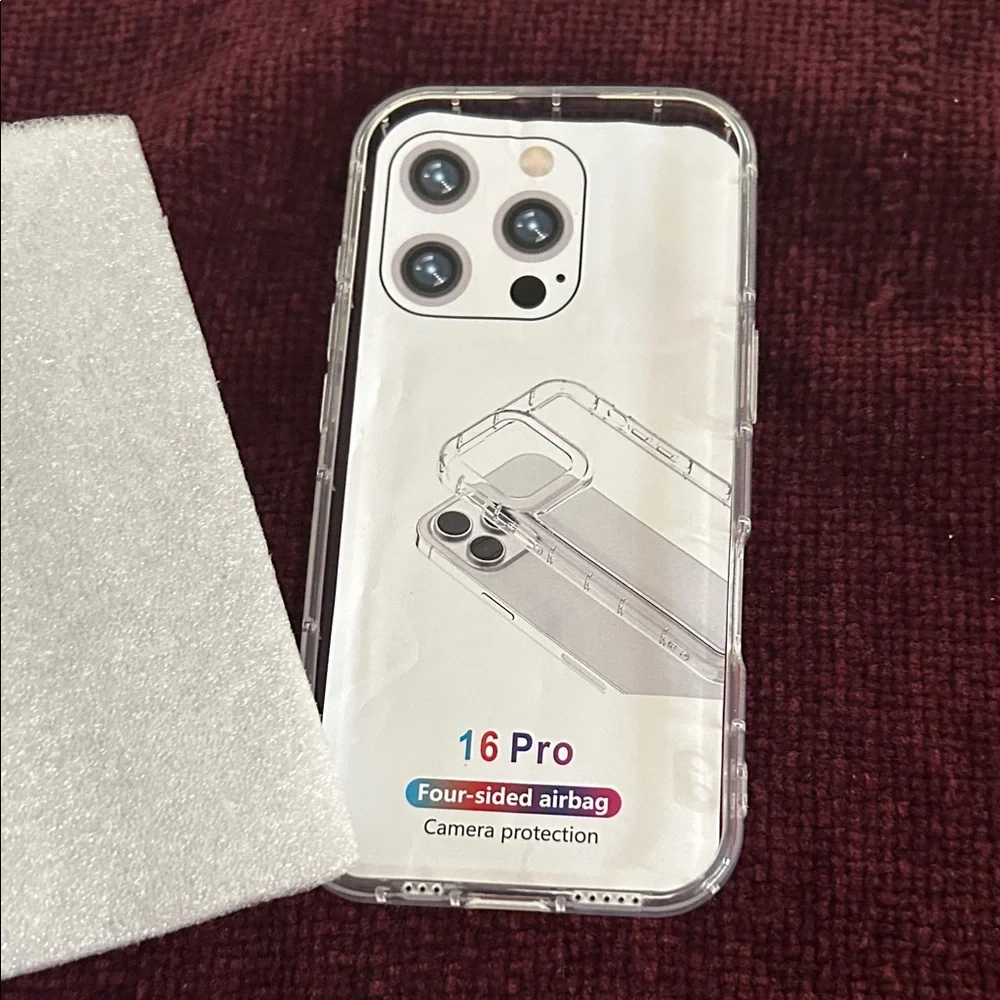 Transparent Shockproof Case for 16 Pro